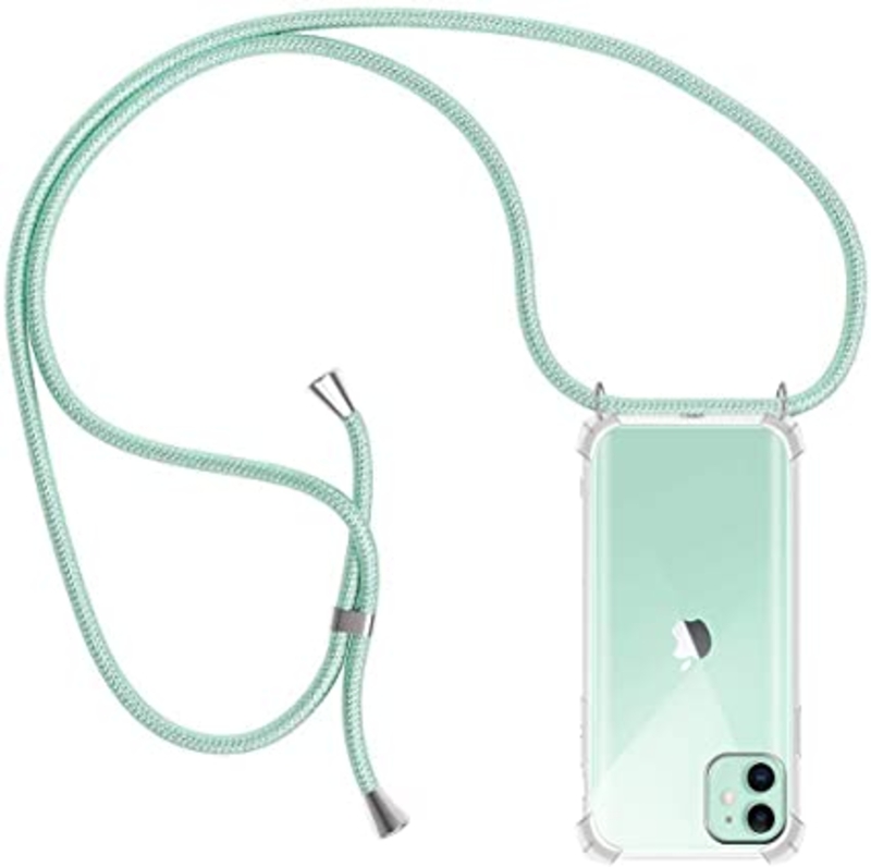 图片 FUNDA SILICONA ANTISHOCK TRANSPARENTE CON CUERDA PARA IPHONE 11 PRO